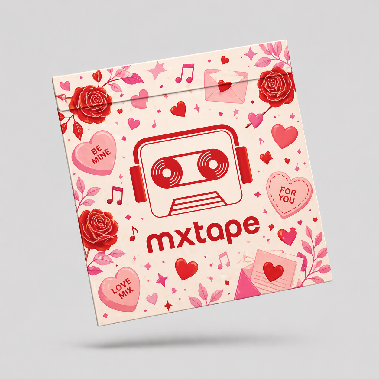 mxtape just because collection — packaged box and hero card