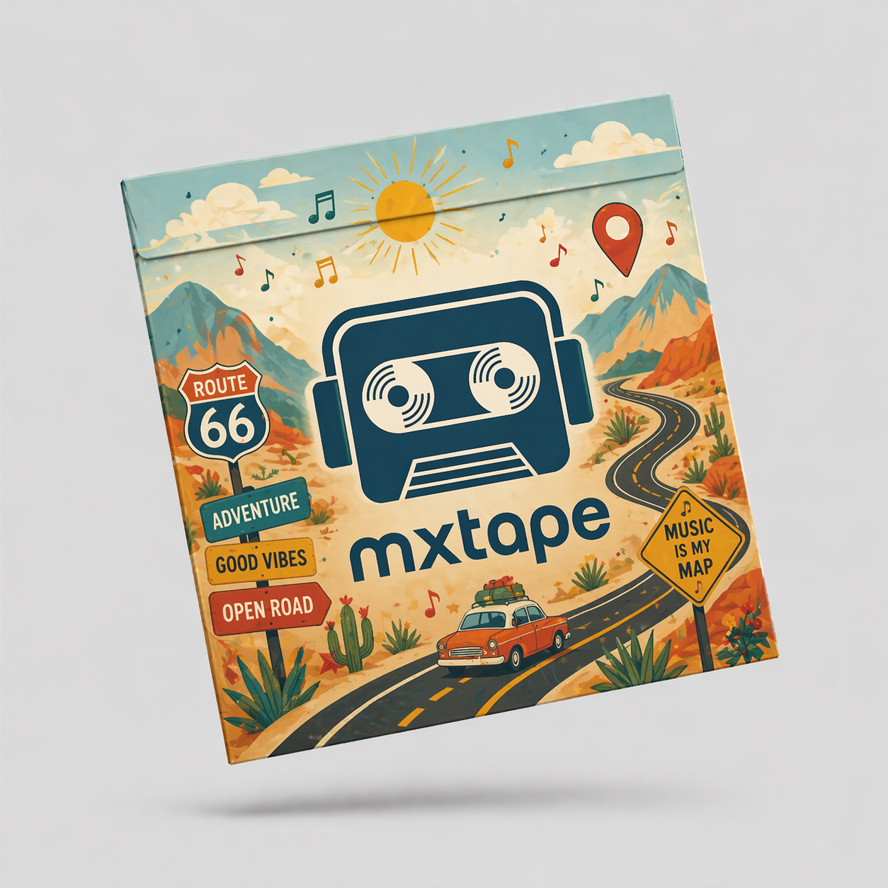 mxtape road trip collection — packaged box and hero card
